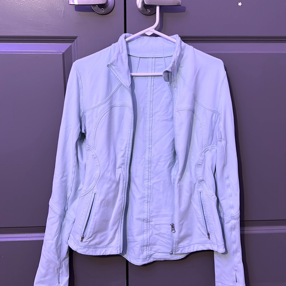 Lululemon athleta powder blue lightweight zip up jacket